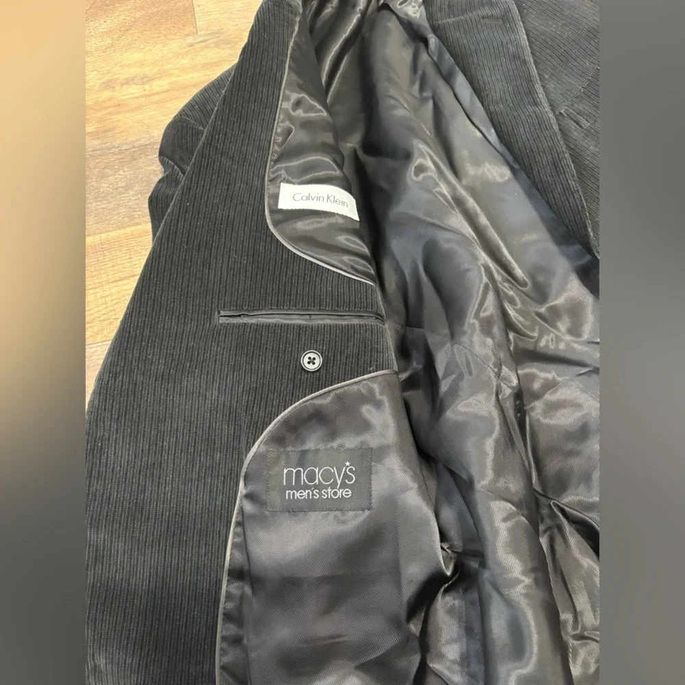 Calvin Klein Black Corduroy Blazer – Classic Fit – Men’s
